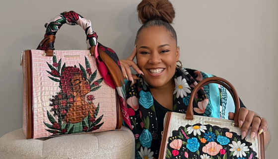 The Impactful Collaboration Of Brahmin X Coco Michele For Black History Month Celebrates Art And Blossoming Black Femininity