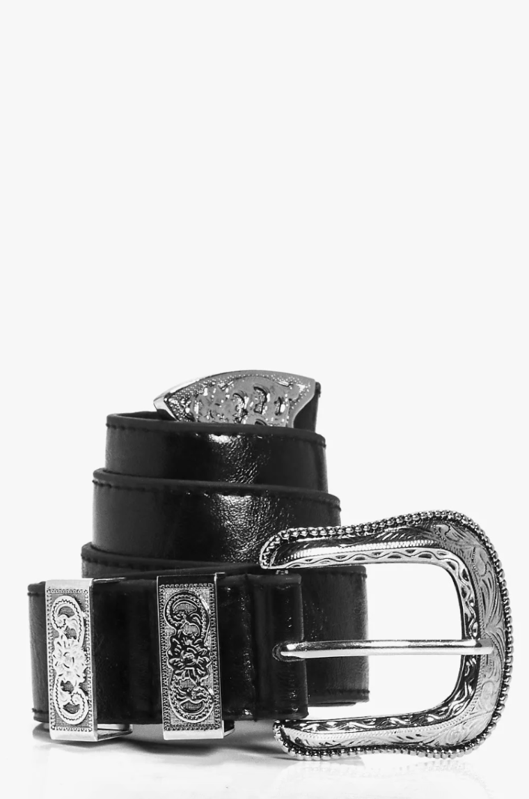 Western Buckle Boyfriend Belt