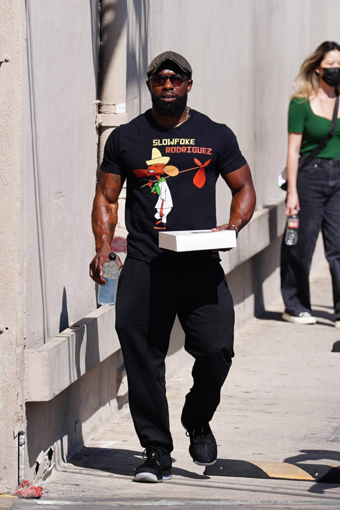 Trevante looks good with - or without - clothes.