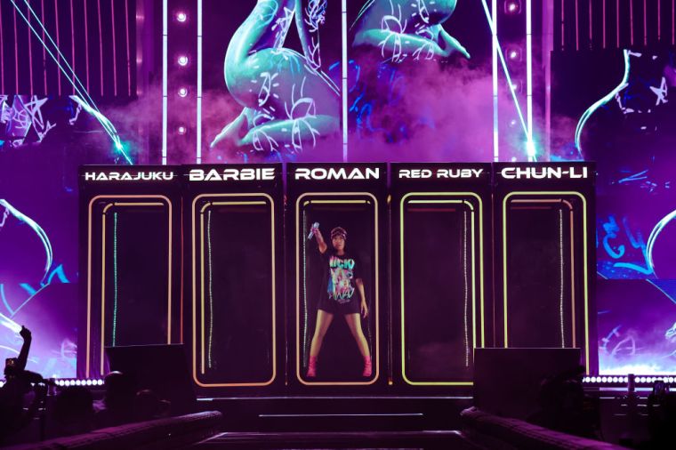 That time Nicki wore her own merch on stage.