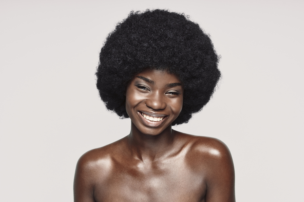 Smiling Black woman