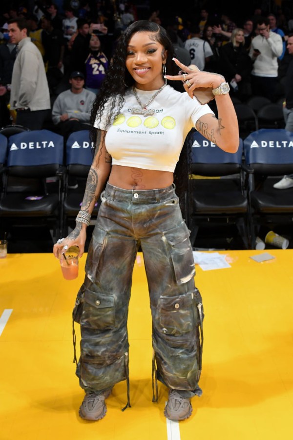 Celebrities At The Los Angeles Lakers Game