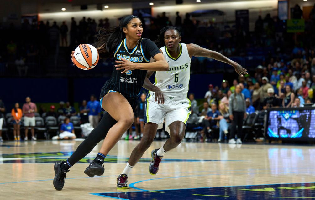 angel reese Chicago Sky v Dallas Wings