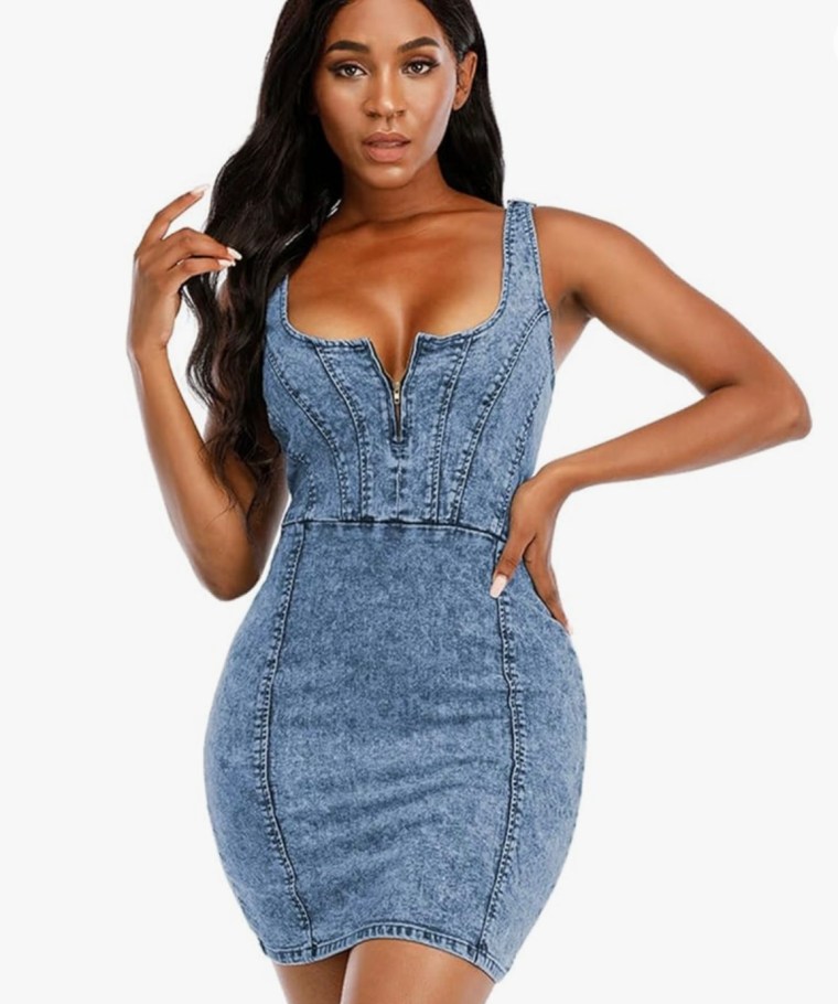 DYMADE Women's Denim Dress