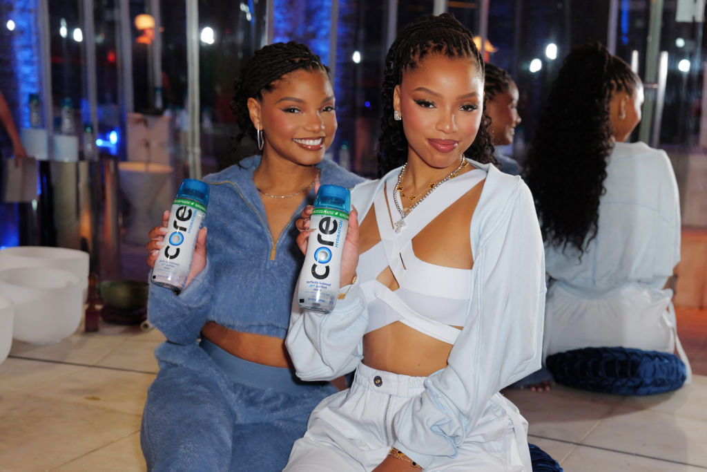 Chloe And Halle Bailey Debut Their Partnership With Core Hydration® At The Refreshing Routines Event In New York City On April 30