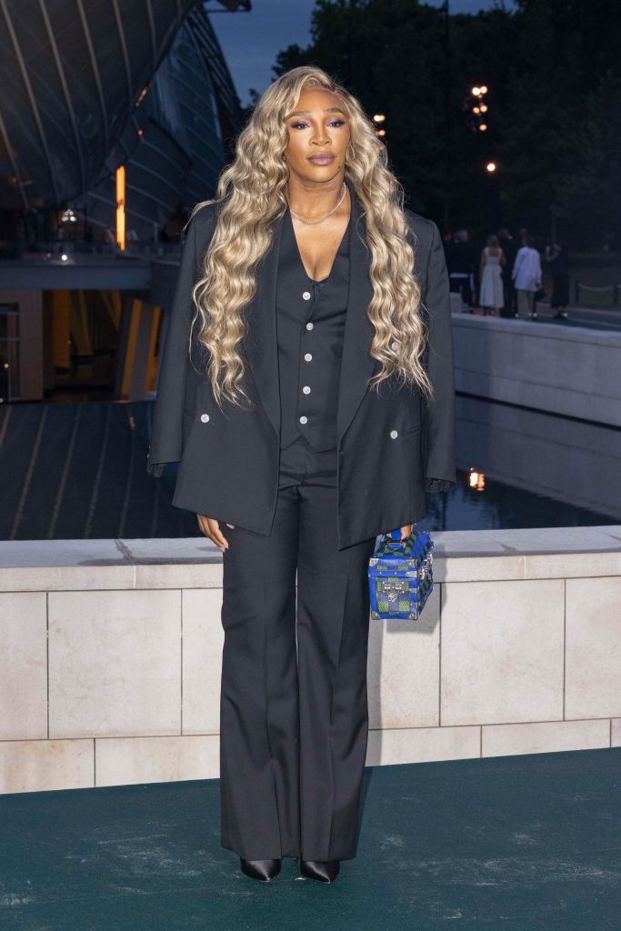 Serena Slays In A Posh Louis Vuitton Power Suit