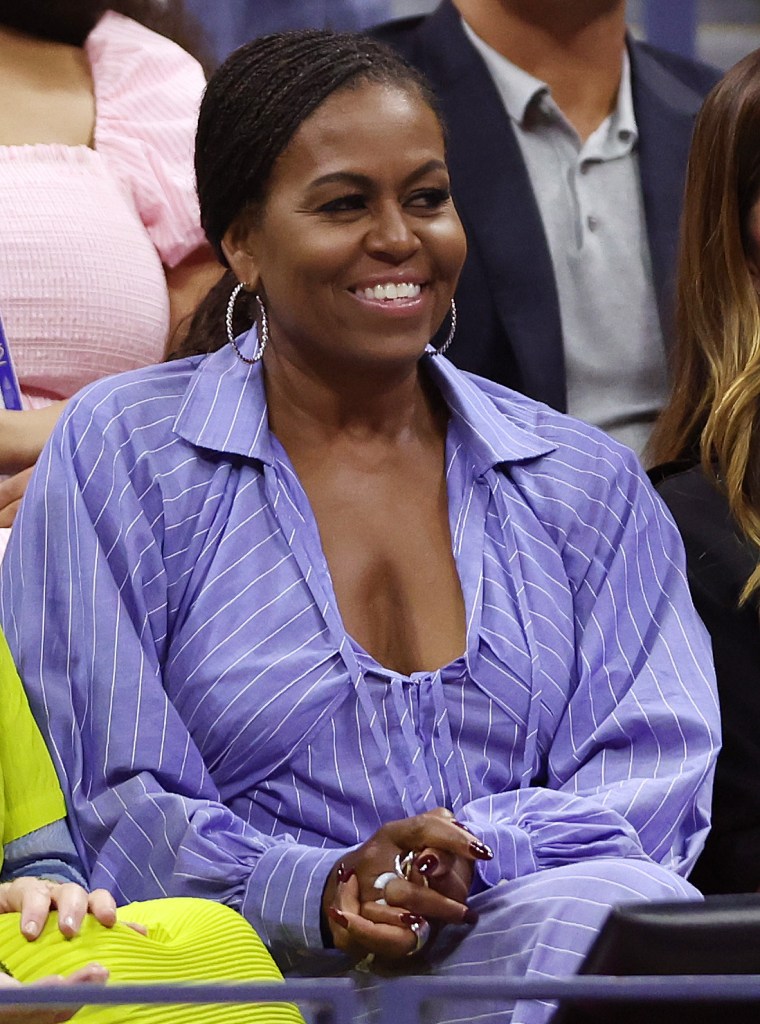 Former First Lady Michelle Obama at the 2022 US Open
