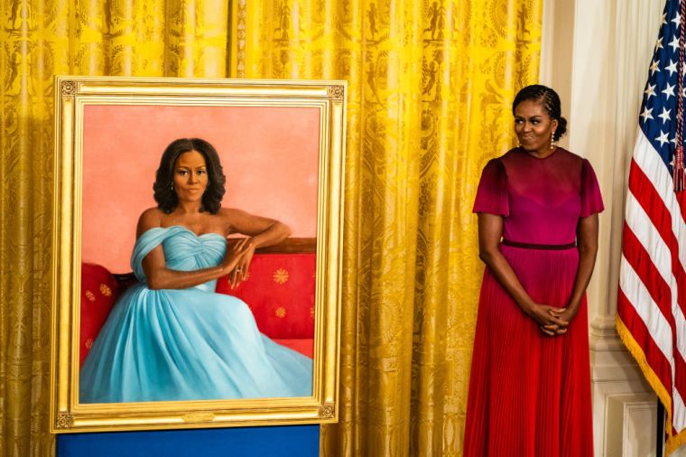 Former President Barack Obama and former First Lady Michelle Obama unveil their official White House portraits