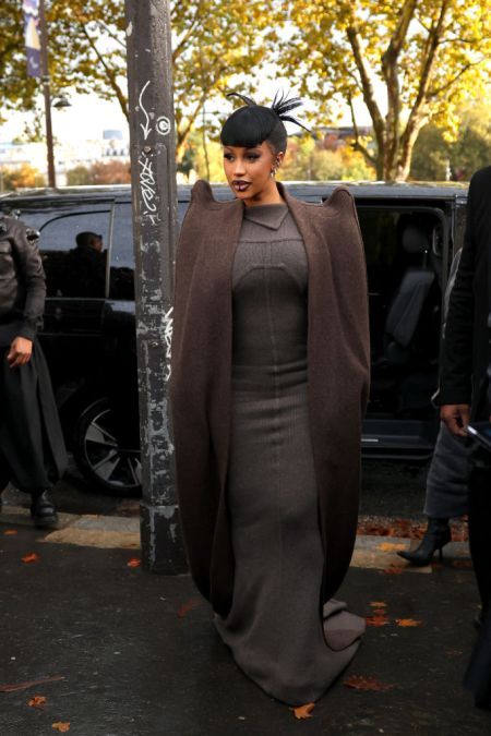 Cardi B attended Rick Owens' Fashion Showcase