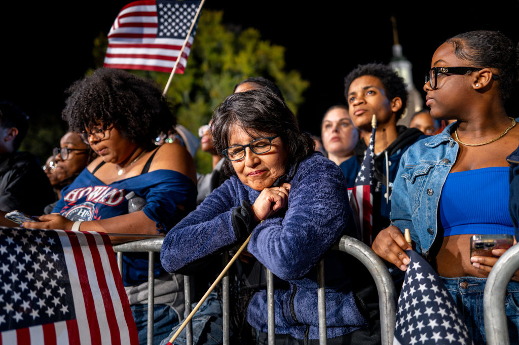 Democratic Presidential Nominee Vice President Kamala Harris Holds Election Night Event At Howard University