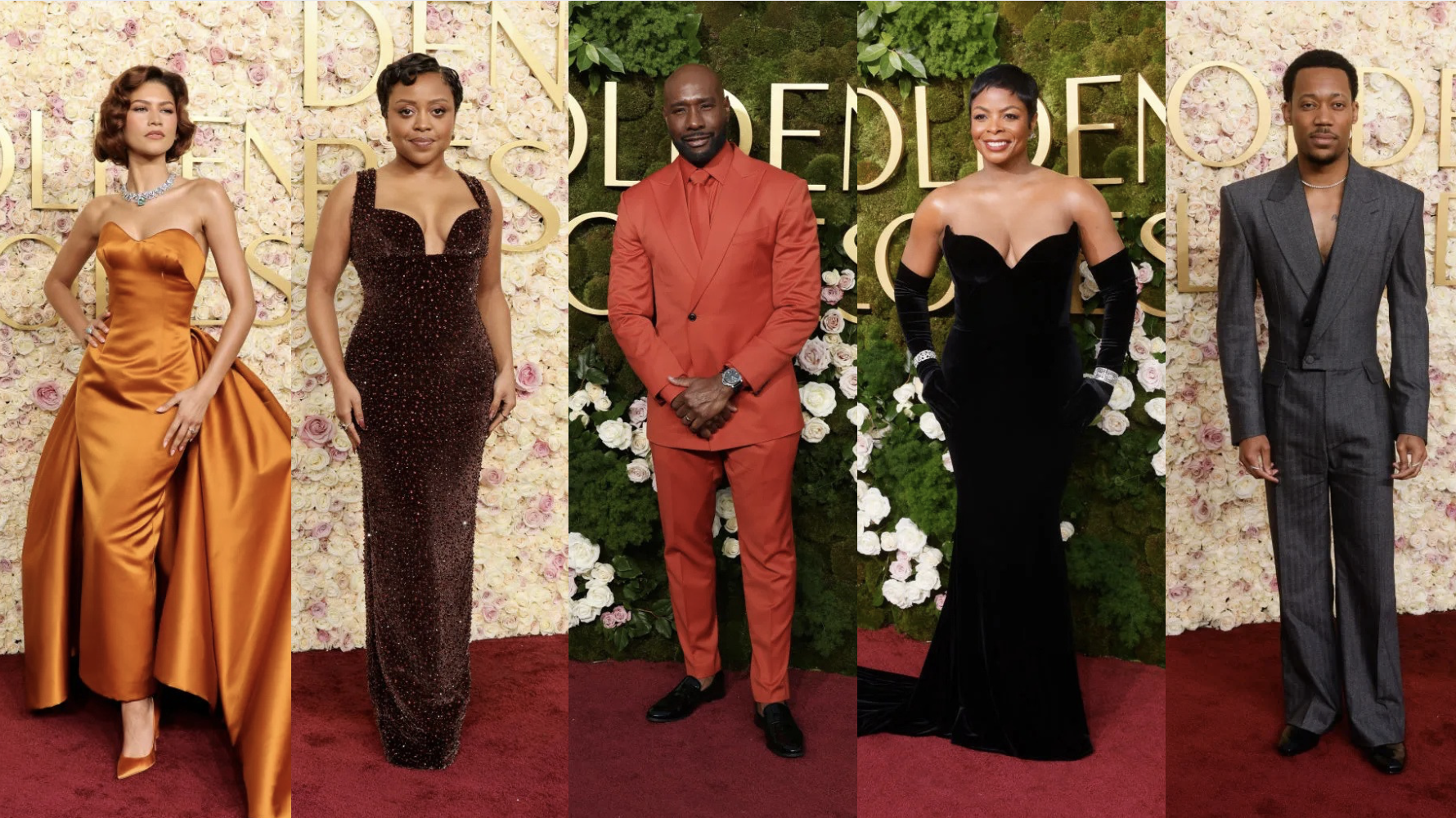 Golden Globes red carpet 2025