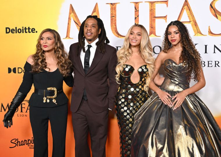 Blue Ivy, Jay Z, Beyonce & Tina Knowles "Mufasa: The Lion King"