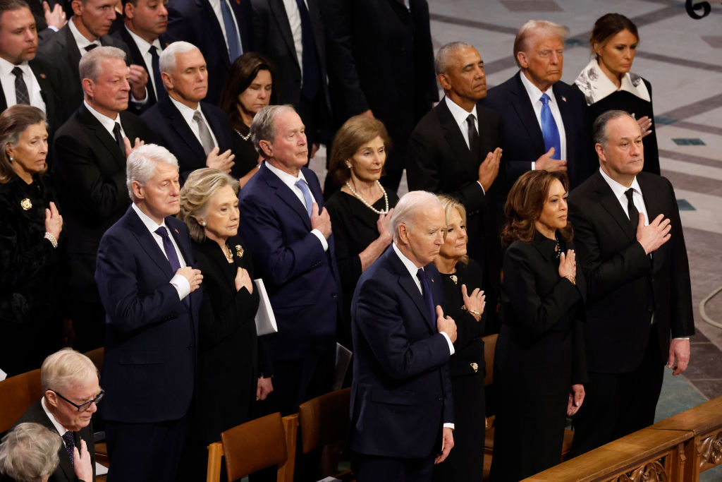 why wasn't michelle obama at carters funeral