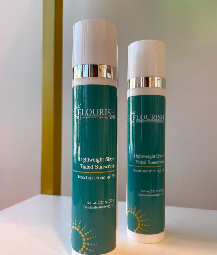Flourish Dermatology Lightweight Sheer Tinted Sunscreen
