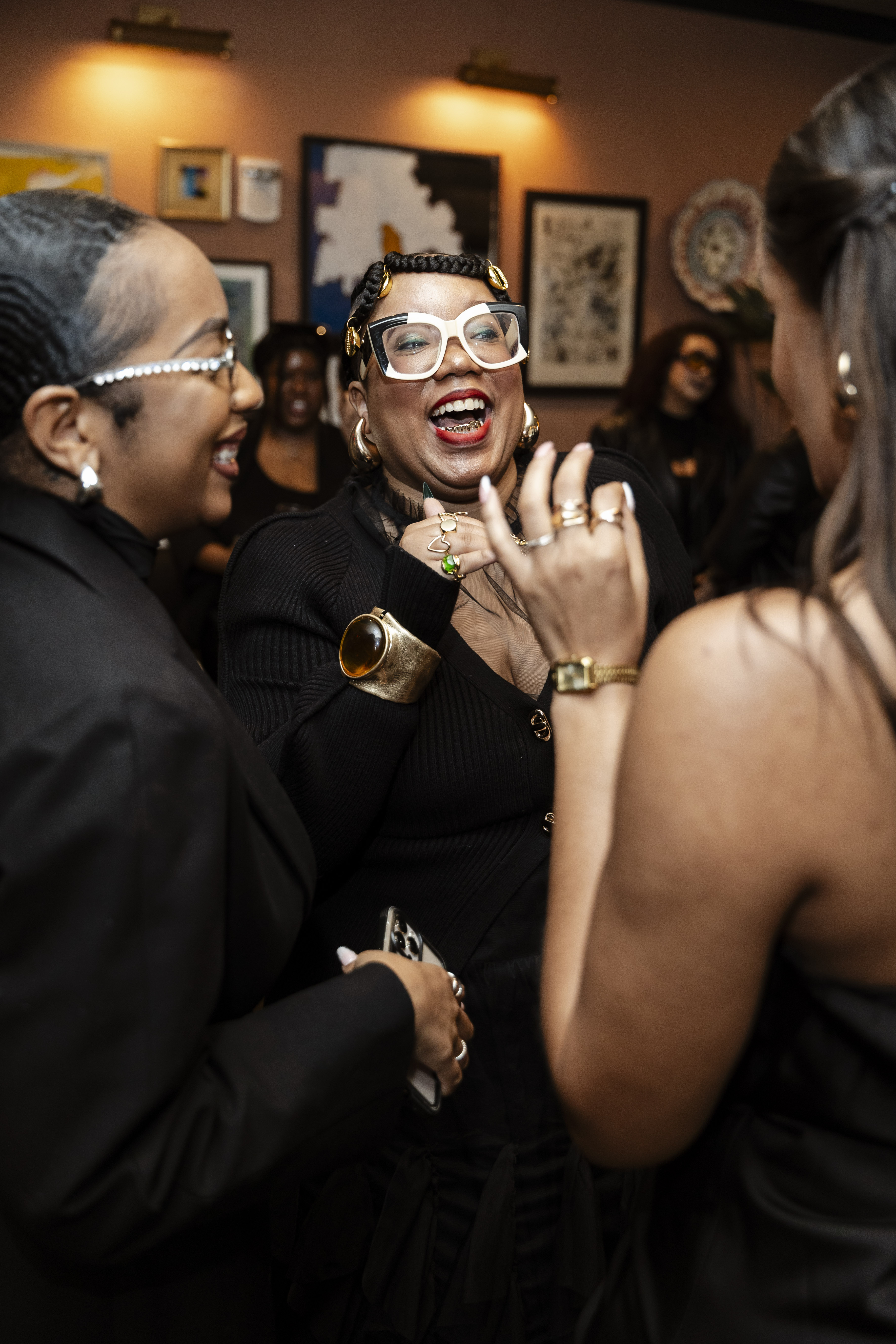 Joce Blake at Kensington Grey NYFW Mixer - black nyfw events