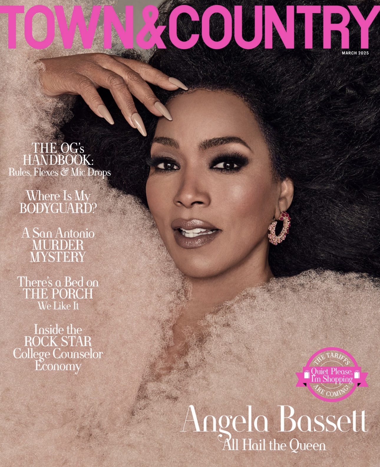 Angela Bassett Gives Icon On The Cover Of 'Town & Country' Magazine