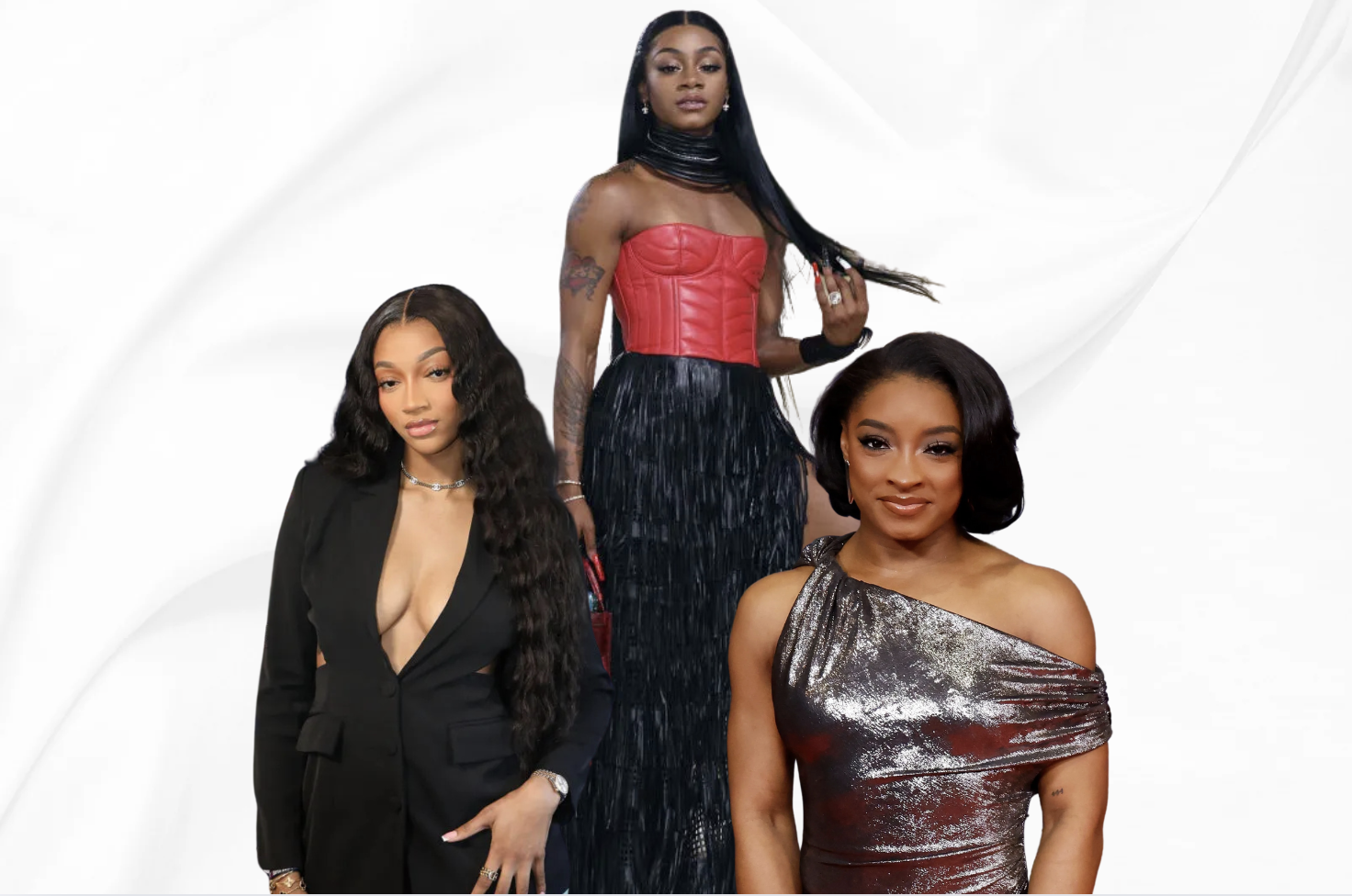 Sha'Carri Richardson, Simone Biles, Angel Reese