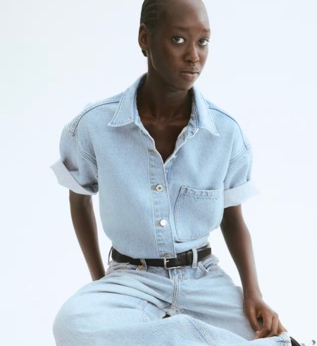 Oversized Denim Shirt