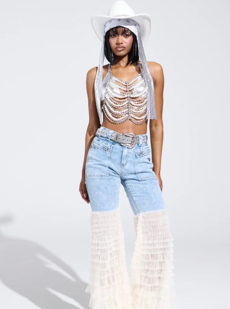 Ruffled-Bottom Pants