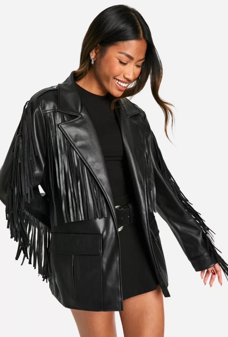 Fringe Leather Jacket