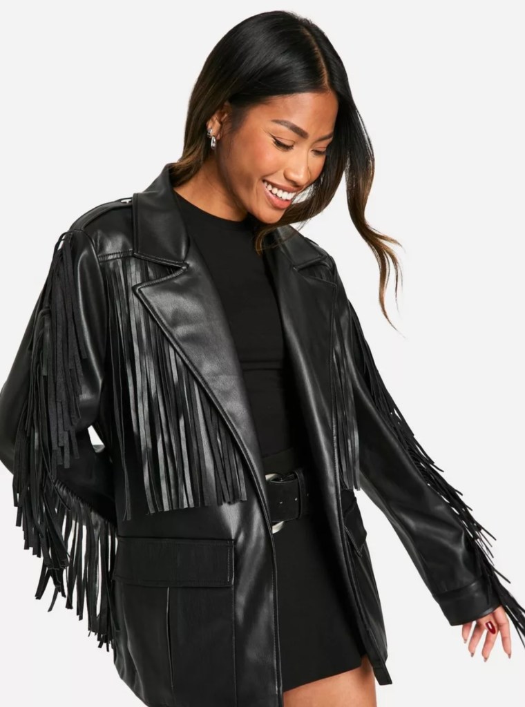 Fringe Leather Jacket