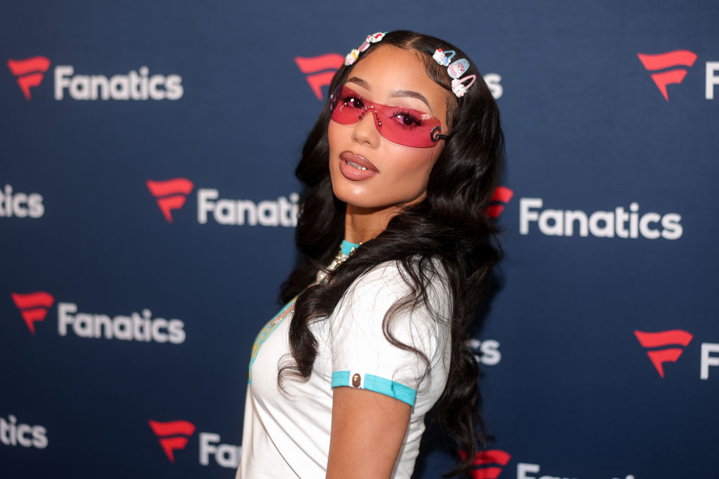 Michael Rubin's Fanatics Super Bowl Party. Coi Leray, daughter 