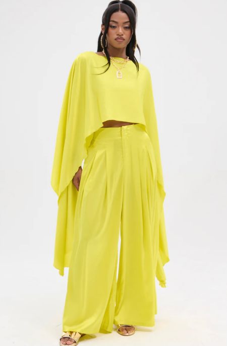 Wide Leg Pant Set