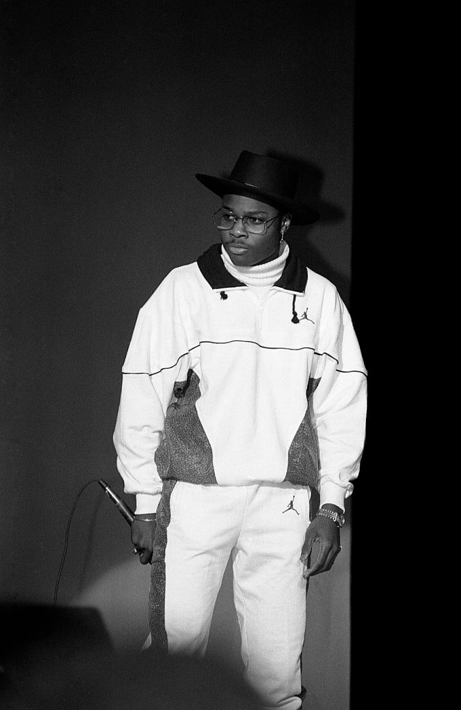 Malcolm-Jamal Warner performs with Blair Underwood in Chicago in 1988