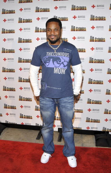 Malcolm-Jamaal Warner at the benefit reading Of "110 Stories"