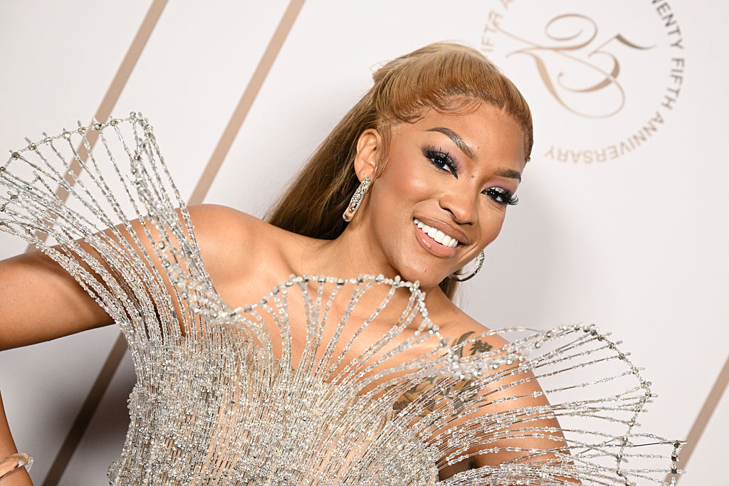 Clock It In Couture: Judith Leiber Sends Drew Sidora A Designer Bag After RHOA Reunion Drama BET Awards 2025 - Press Room