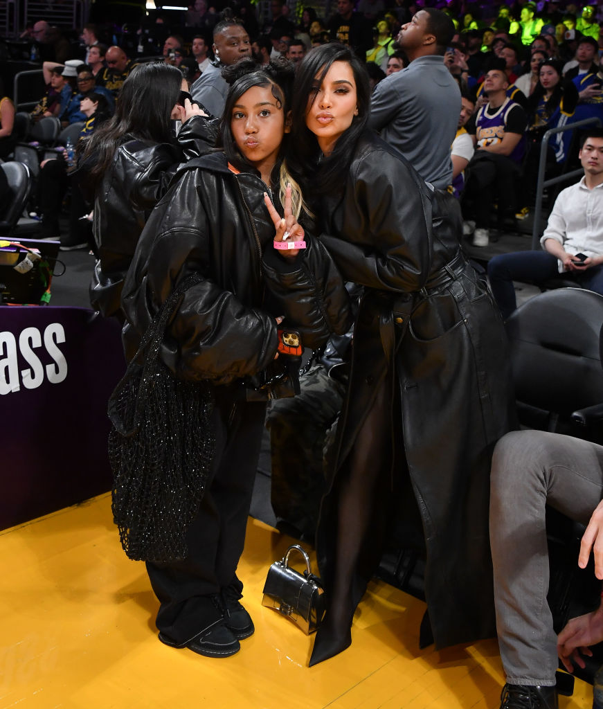 Celebrities At The Los Angeles Lakers Game