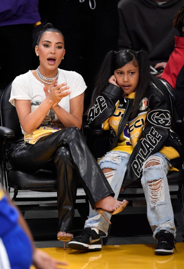 Celebrities At The Los Angeles Lakers Game