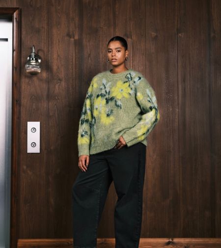 Floral Oversized Sweater