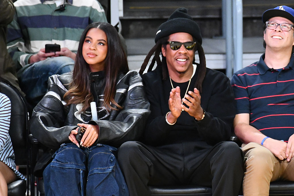 Celebrities At The Los Angeles Lakers Game