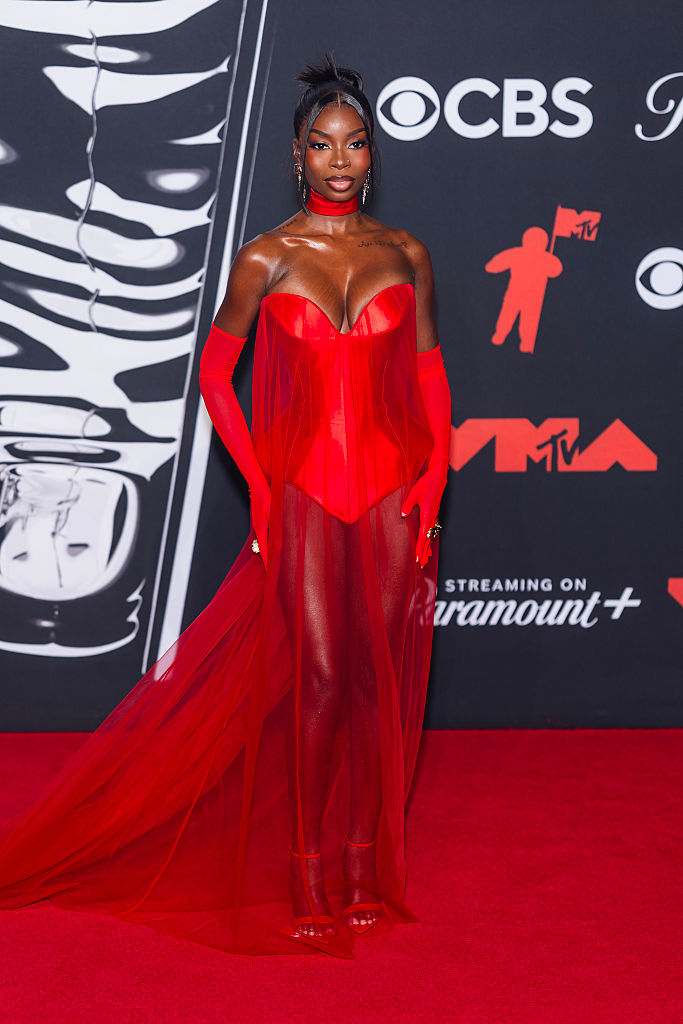 Olandria Was The Lady In Red At The 2025 MTV Video Music Awards