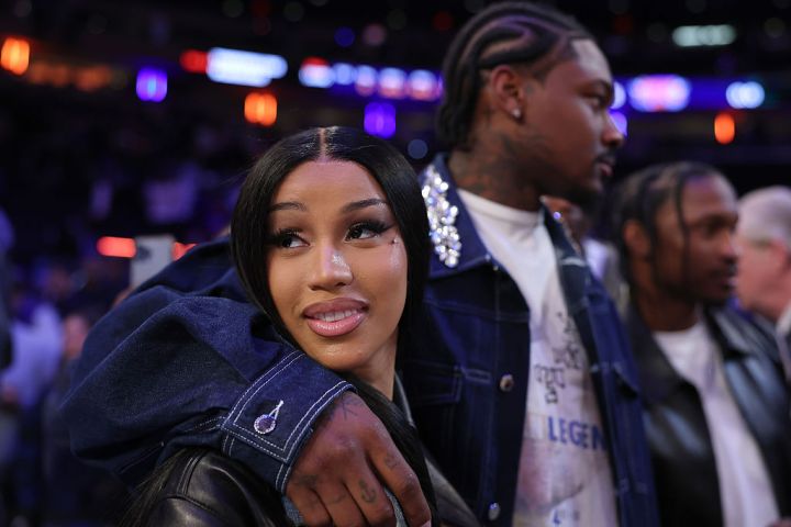 Stefon Diggs and rapper Cardi B