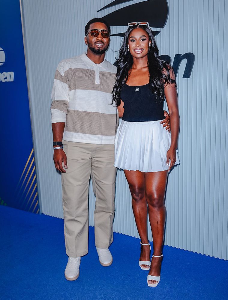 Donovan Mitchell and Coco Jones