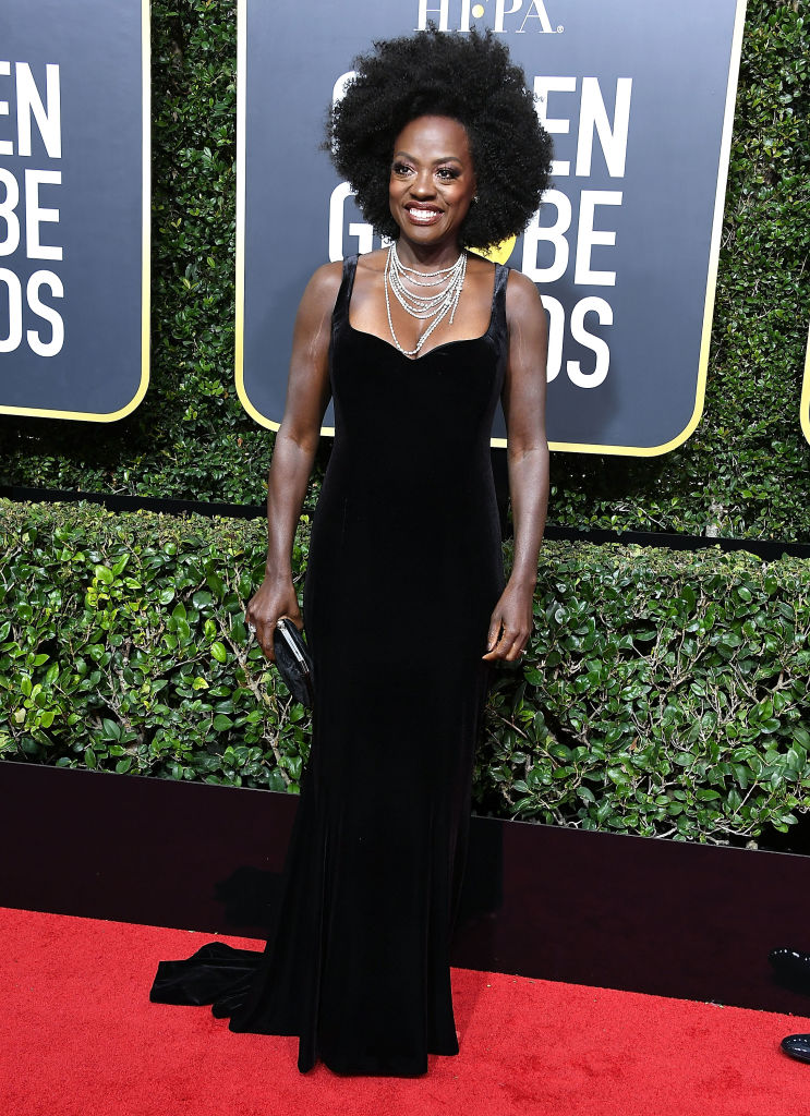 Viola Davis At The 2018 Golden Globes