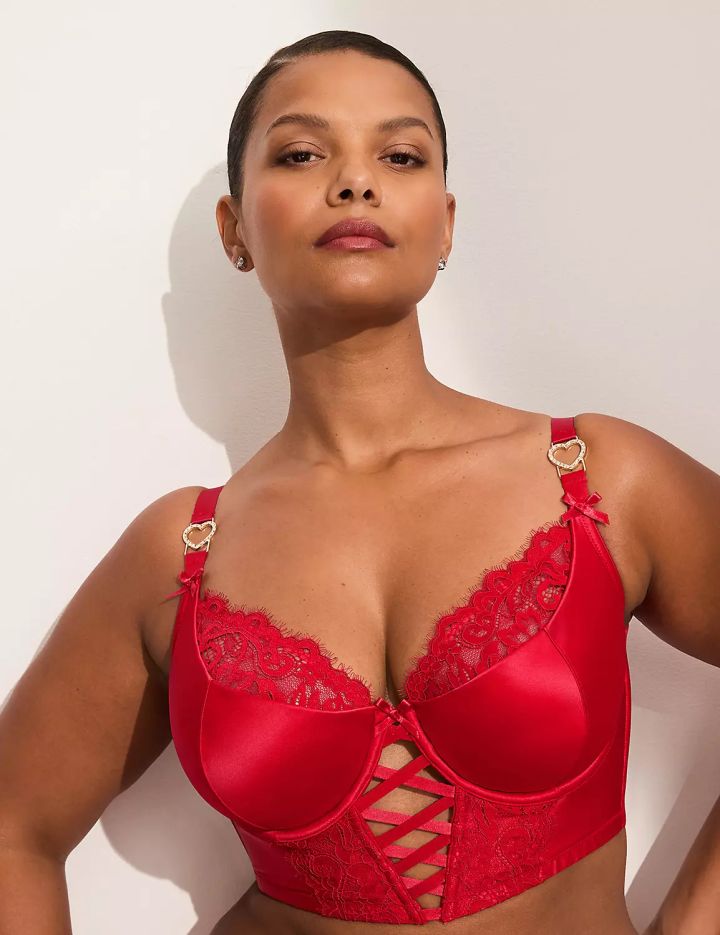 Satin French Balconette Longline Bra. - Lane Bryant ($35.00)