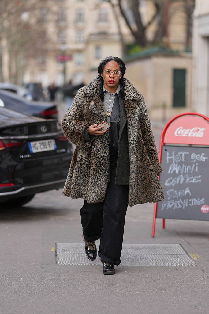 Vintage Fur Meets Luxe Neutrals