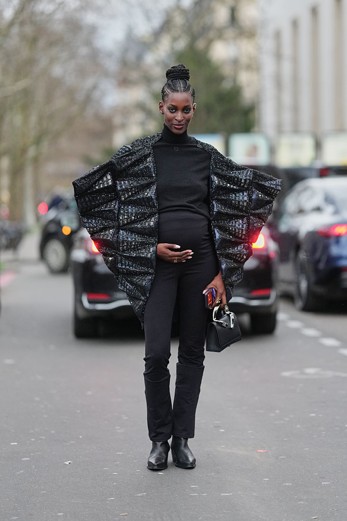 Sequins + Cape Energy in All Black