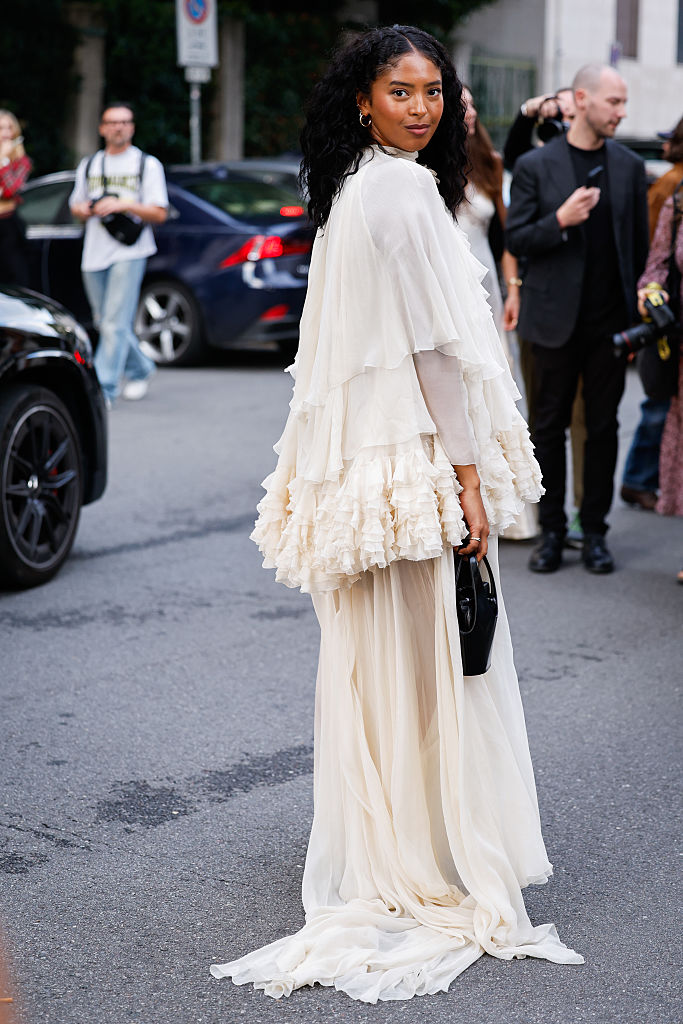 Natalia Diamante Bryant Street Style - Day 1 - Milan Fashion Week - Womenswear Spring/Summer 2026