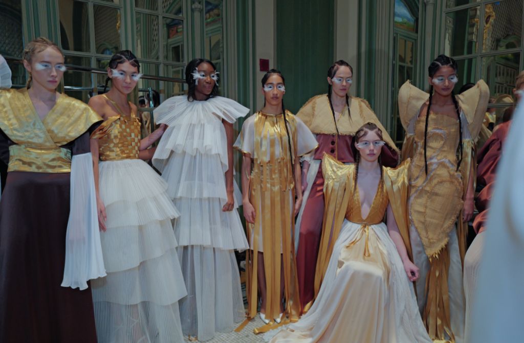 New Designer Alert: Valerian Hughes Brings Feathered Fantasy To NYFW