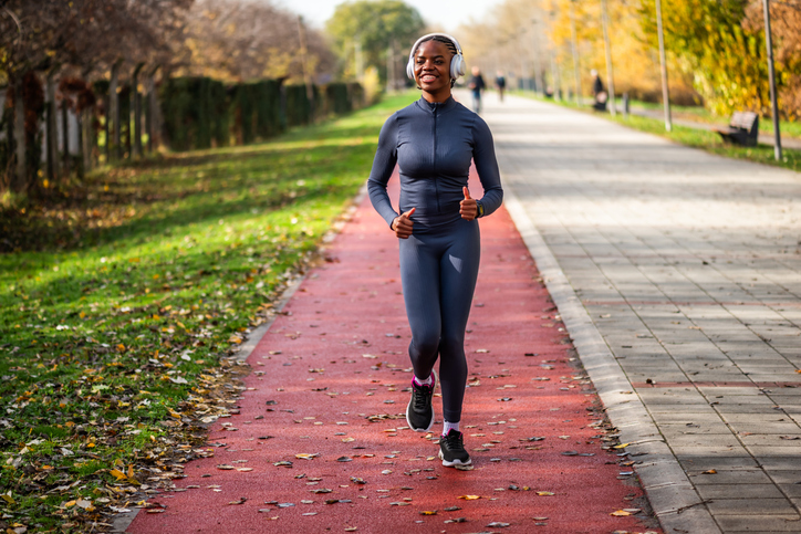 Outdoor workout on sunny day
