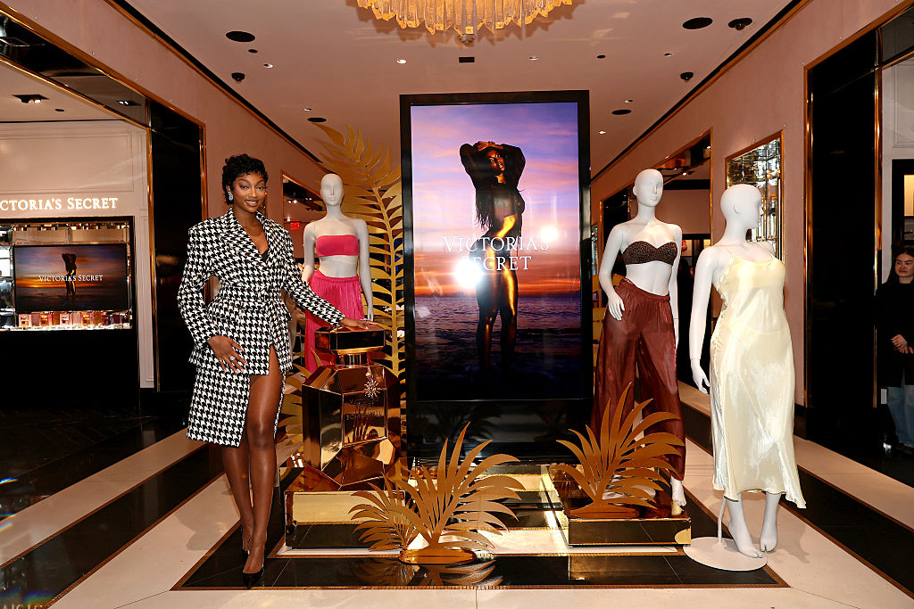 Angel Reese Celebrates Victoria's Secret Season of Strapless