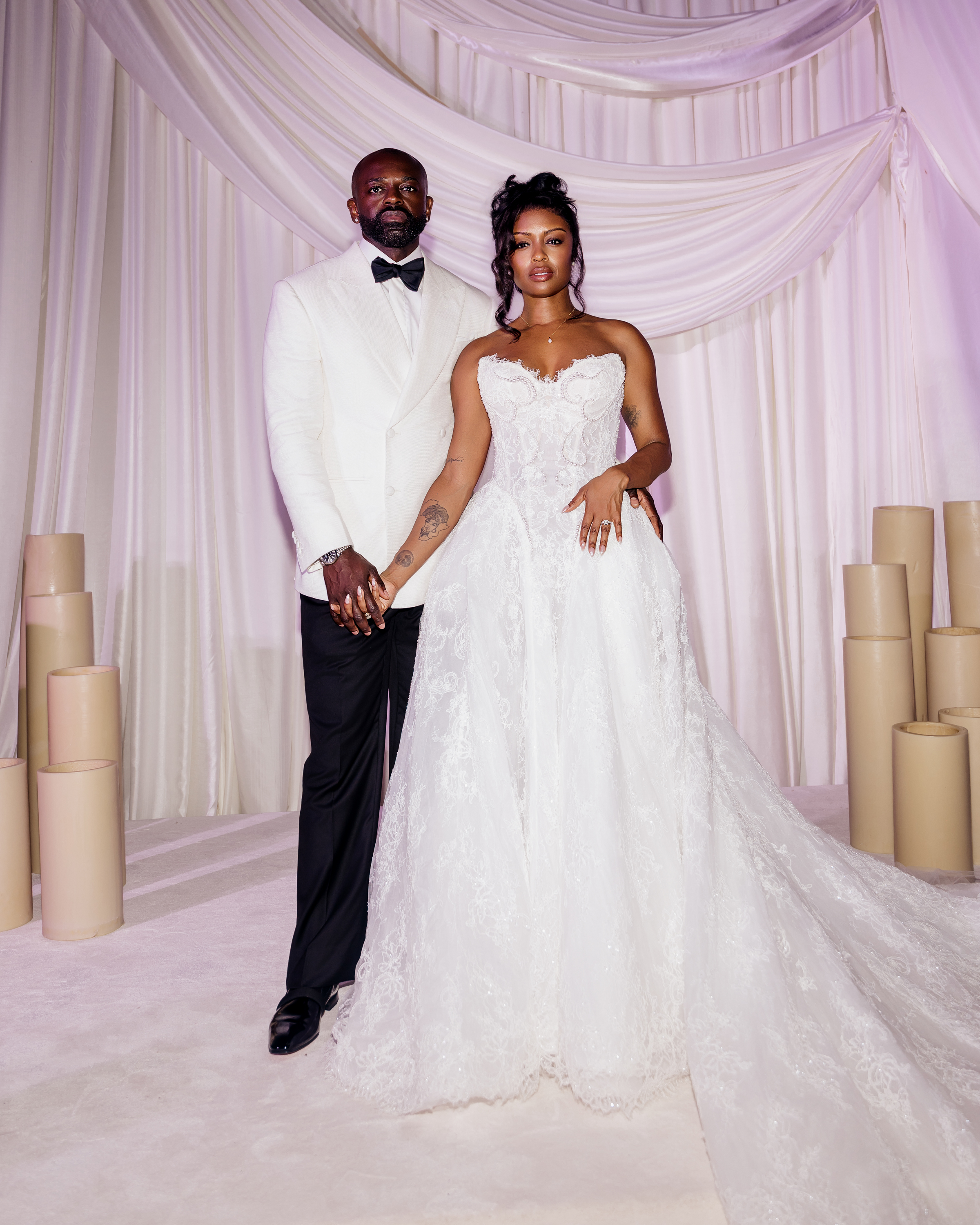 Javicia Leslie Served Timeless Bridal Glam During Her Caribbean Wedding To Nana-Yaw Asamoah