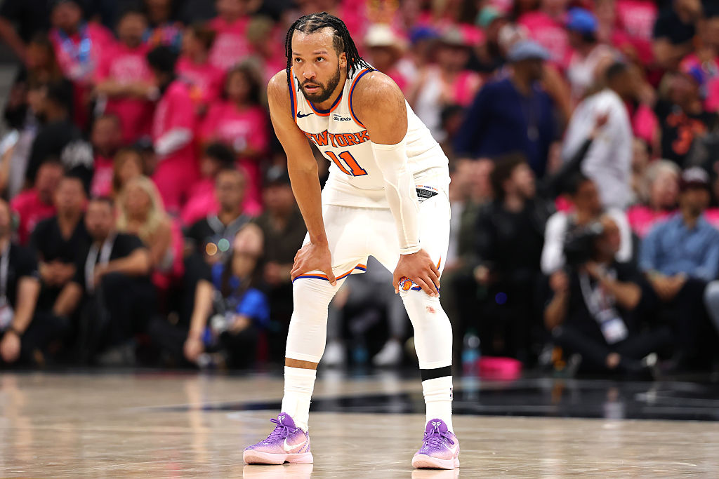 Tunnel Fashion: Jalen Brunson Wore Simkhai To Game 1 Of The NBA Finals
