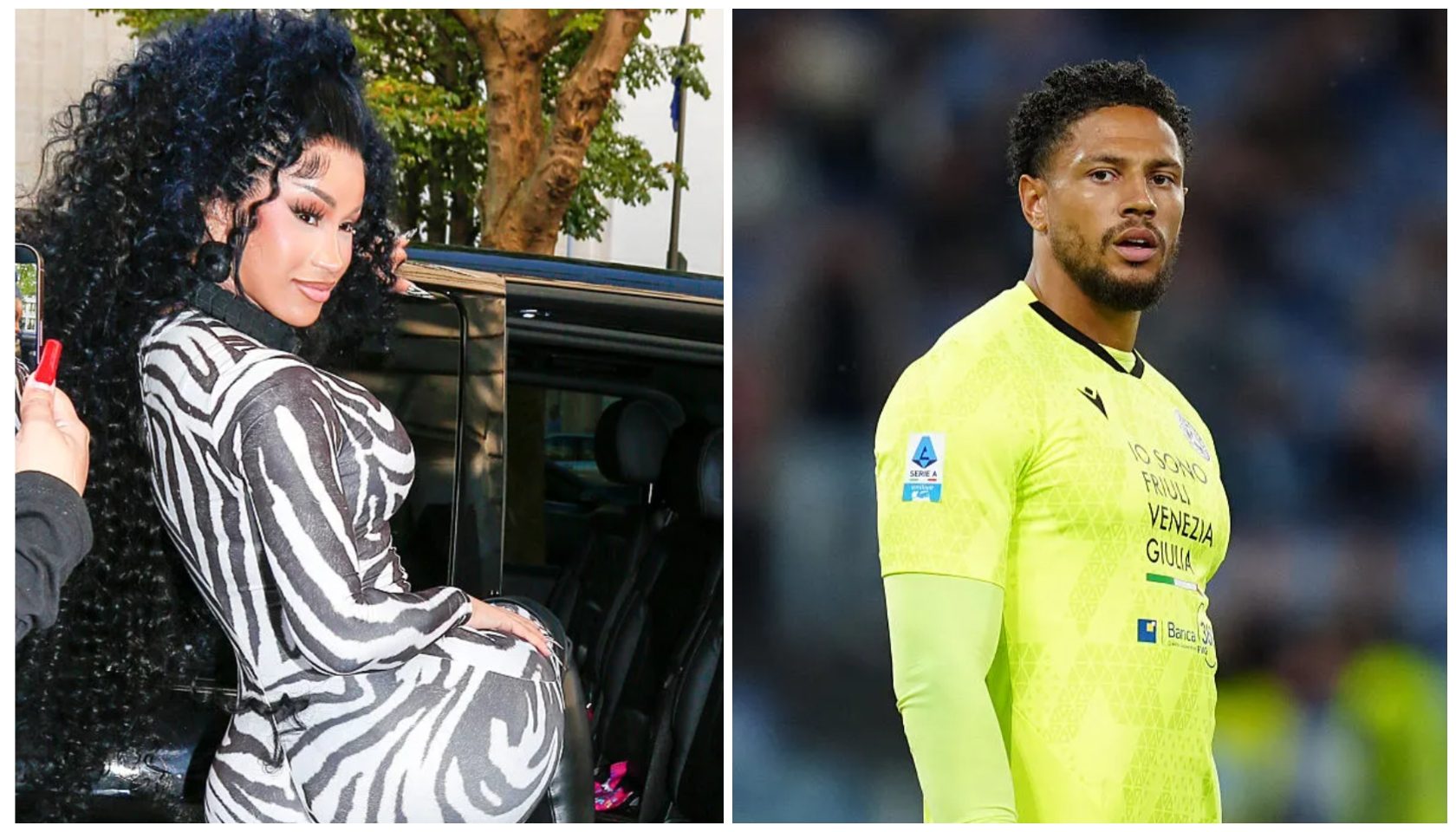 Goal! Fans Think Cardi B And Fine Soccer Star Maduka Okoye Have Chemisty