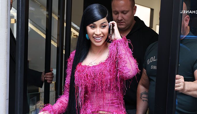 Cardi B’s Latest Chanel Stage Look Is Straight Fire – Literally