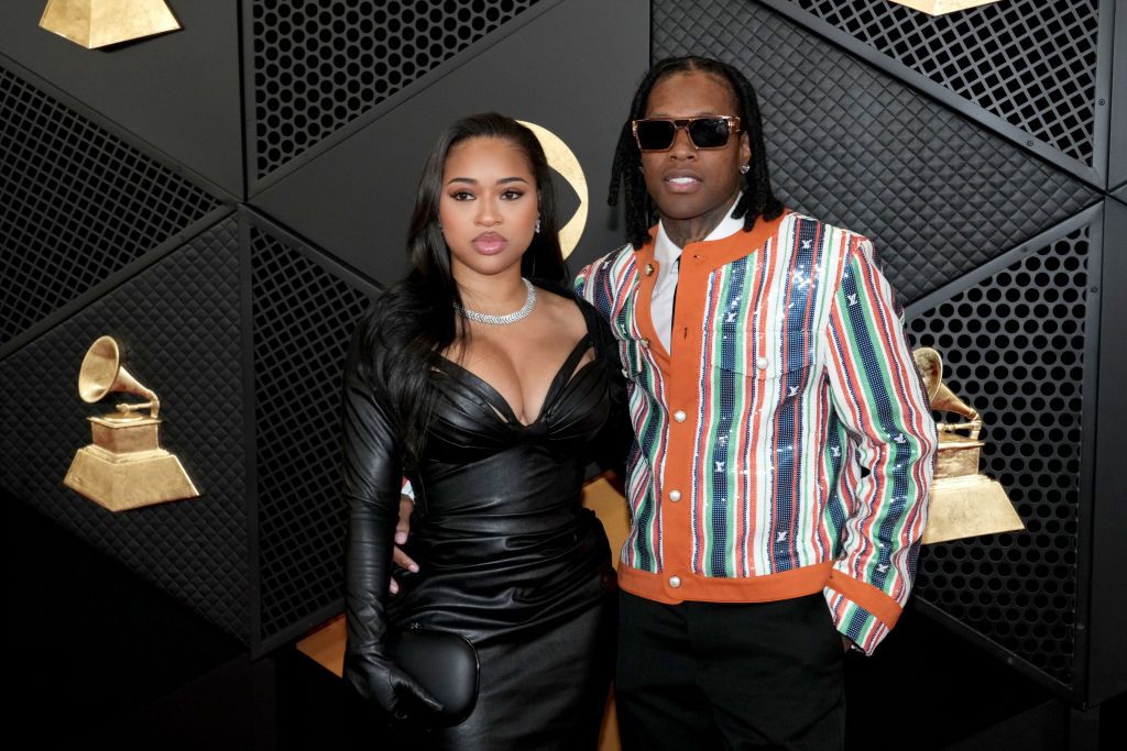 India Royale and Lil Durk at 66th GRAMMY Awards - Arrivals